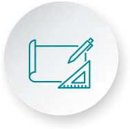 Icône représentant un bureau d'études technique pour la conception et le prototypage de solutions électriques.